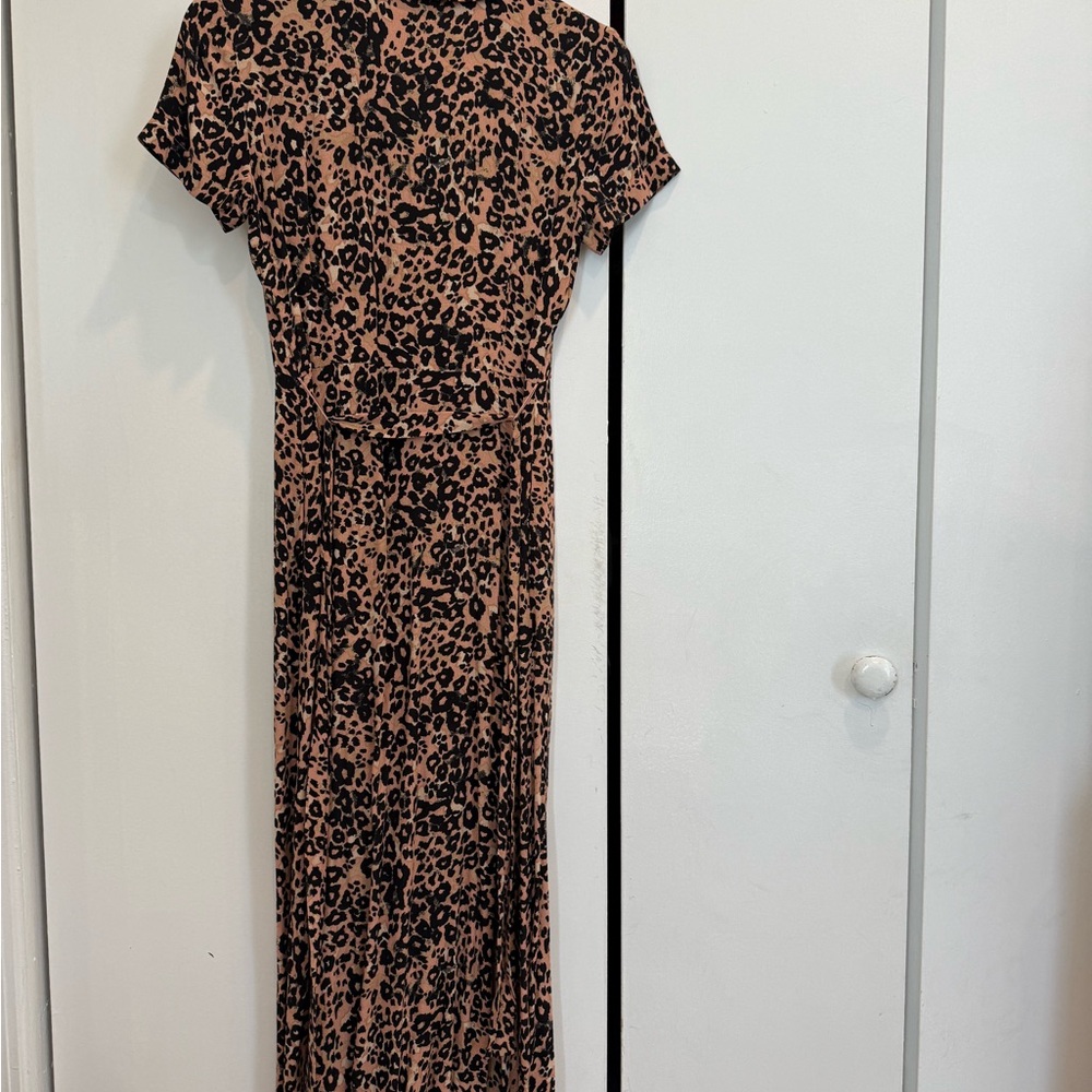 Leopard Print Button-Up Dress - Picture 4 of 5